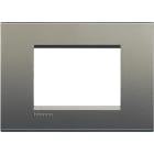 BTICINO - Placa embellecedora Livinglight de color Avenue - 3 módulos