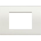 BTICINO - Placa embellecedora Livinglight de color Blanco - 3 módulos