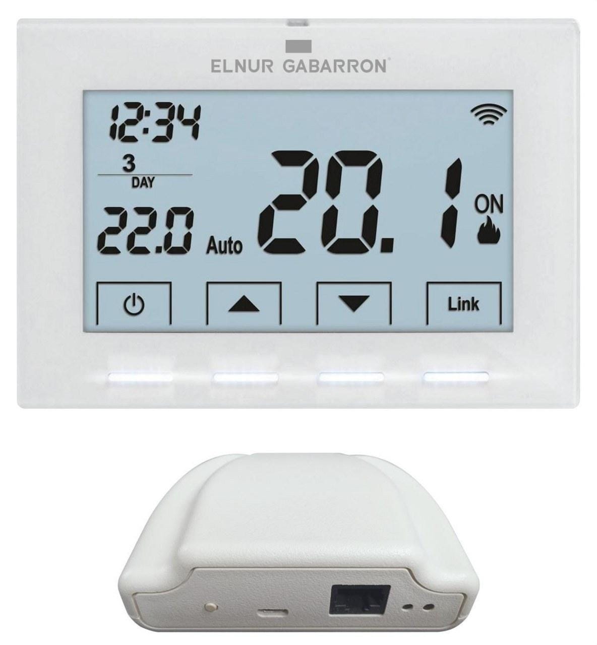 ELNUR GABARRON - Cronotermostato CTM20 WIFI de ambiente para calderas con conexión wifi sistema G control 13,4x8,x2cm 0,15kg