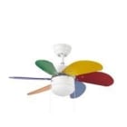 FARO - VENTILADOR PALAO 6 PA.LUZ E14 40W COLOR