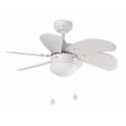 FARO - VENTILADOR PALAO 6 PA.LUZ E14 40W BL