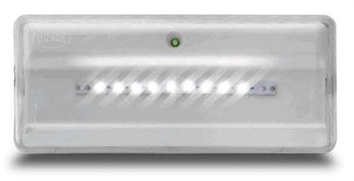 LUZNOR - Luminaria emergencia L LED sin permanente 300lm 1h difusor suave