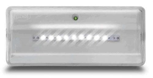 LUZNOR - Luminaria emergencia L LED sin permanente 250lm 1h difusor suave