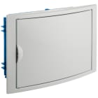 SOLERA - Caja de distribución de empotrar en tabique hueco de 14 elementos 320x233x75 precintable marco y puerta blancos