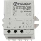 FINDER - Dimmer SERIE 15, montaje en panel o caja de derivación, 1 salida carga 400W, 230V AC 50Hz, regulación lineal (emb.1u)