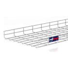 PEMSA - Bandeja de rejilla Rejiband altura 60 mm y ancho 400 mm con borde de seguridad, en acero inoxidable AISI 316L