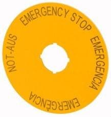 MOELLER - PLACA PARADA EMERG. M22-XAK2