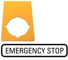MOELLER - M22-XZK-GB99 PLACA INDIC PARADA EMERG GRAB