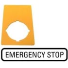 MOELLER - M22-XZK-GB99 PLACA INDIC PARADA EMERG GRAB