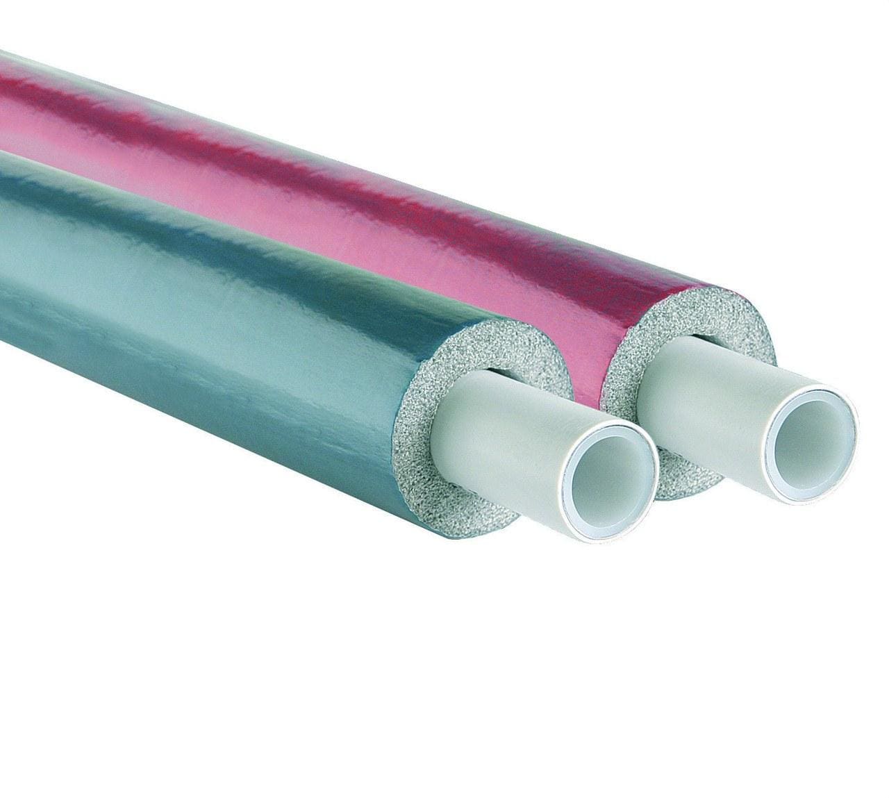 BARBI - Tubería aislada PEX/AL/PEX 25x2,5 espesor 10mm azul