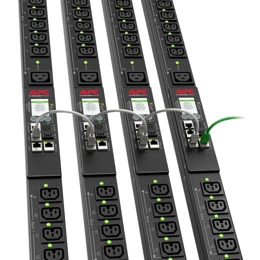 APC by Schneider Electric - PDU 9000 para rack de APC con conmutación, no ocupa espacio en U, 32 A, 230 V, (21) C13 y (3) C19