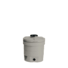 SCHUTZ - Depósito AQUATONNE en gris de 500l multiuso con diámetro 693-820 1375mm