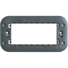 BTICINO - Soporte a tornillos para placas Axolute 4 módulos