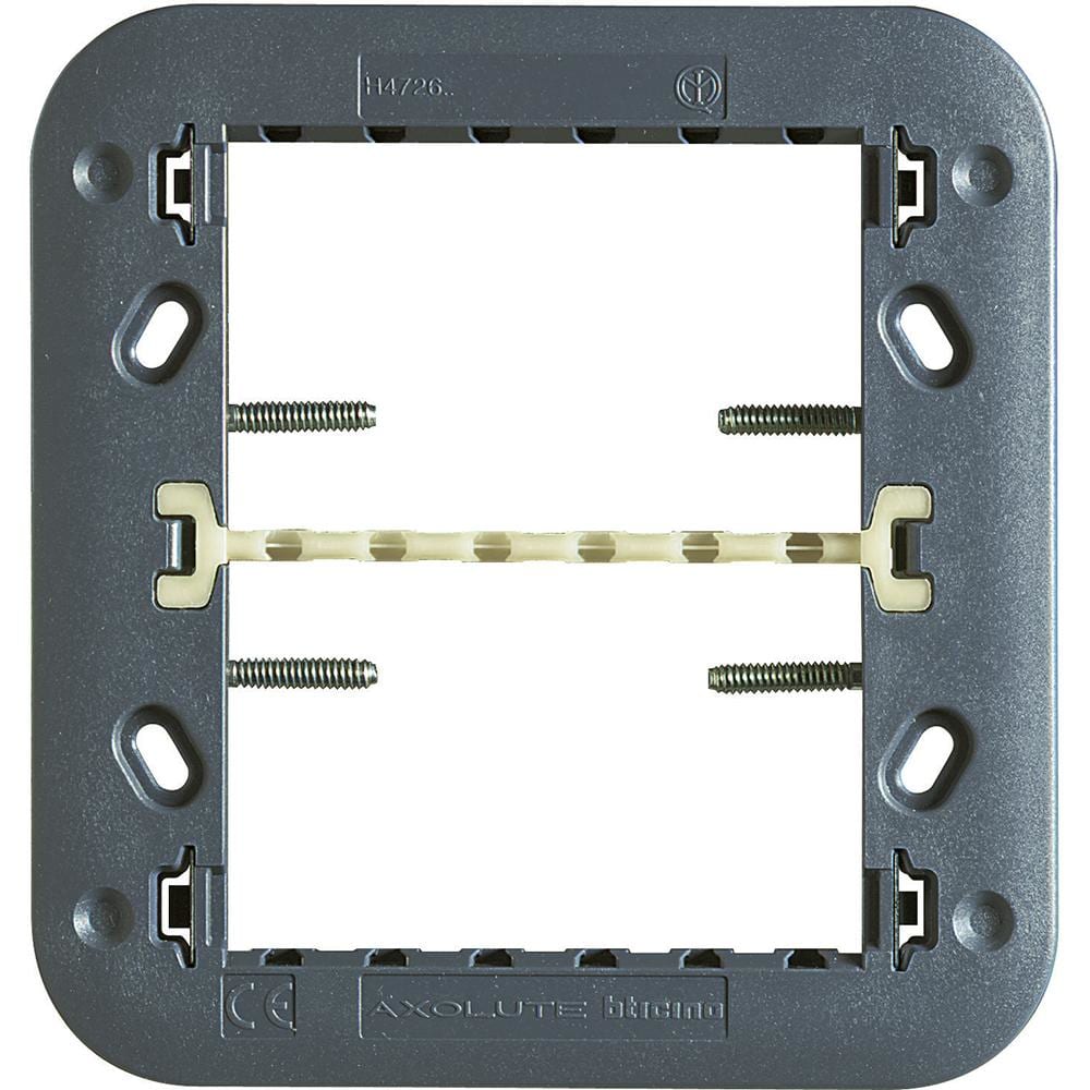 BTICINO - Soporte a tornillos para placas Axolute 3+3 módulos