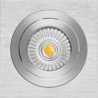 NEXIA - DOWNLIGHT CUADRADO INOXS ROTATIVO 90x90x55mm BLANCO