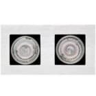 NEXIA - Downlight cuadrado LUMI 2 lámparas QPAR-CB 50W aluminio