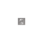 NEXIA - Downlight cuadrado giratorio mini LED aluminio blanco cálido