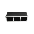 NEXIA - Downlight multisistema KARDAN 170x490mm gris