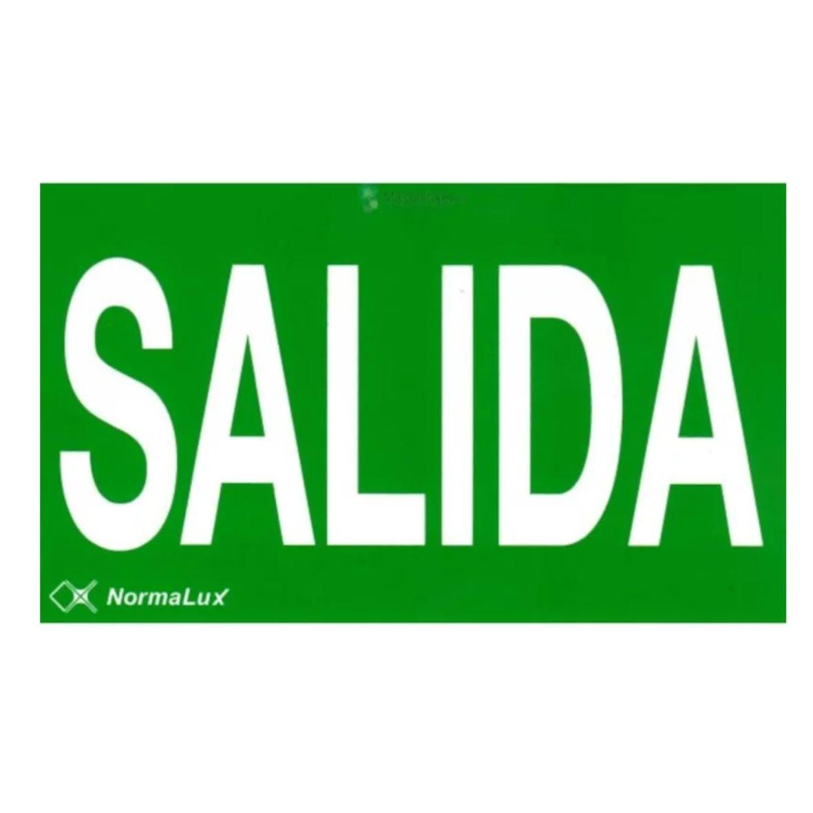 NORMALUX - PICTOGRAMA TEXTO - SALIDA -