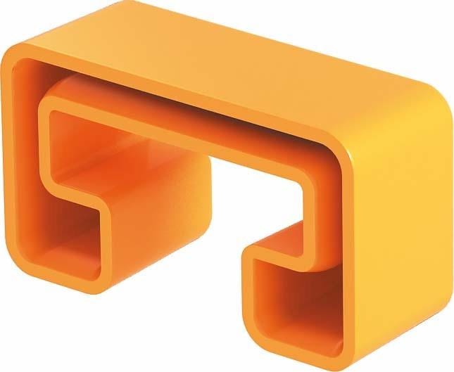 OBO BETTERMANN - Tapón protector MS-21 41x21mm polietileno naranja