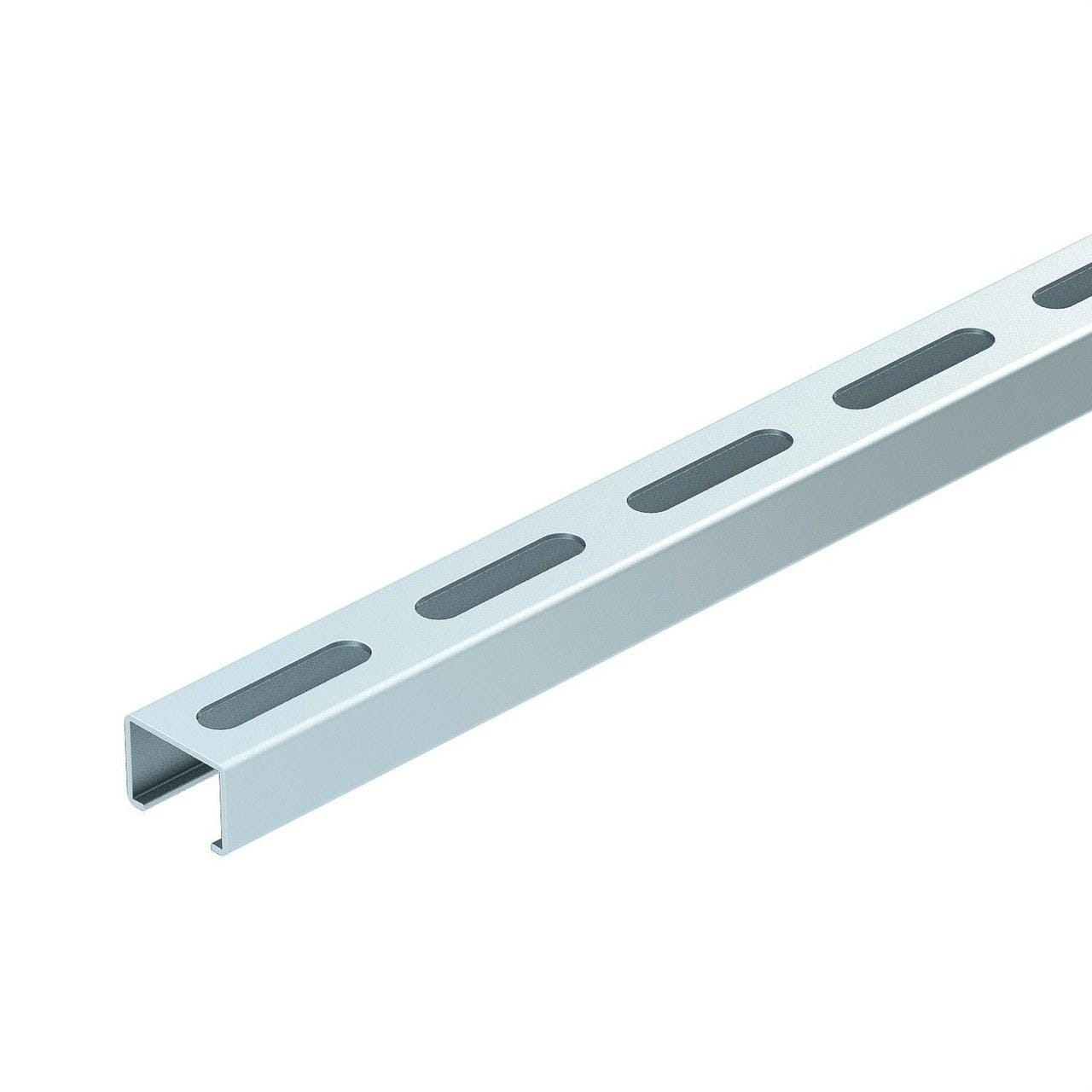 OBO BETTERMANN - Perfil perforado ranura 17mm 2000x25x18 galvanizado banda acero