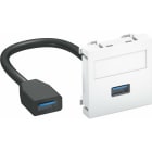 OBO BETTERMANN - Toma multimedia USB 3.0 MTG-U3A F blanco