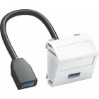 OBO BETTERMANN - Toma multimedia USB 3.2 MTS-U3A F blanco