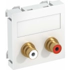OBO BETTERMANN - Toma multimedia audio MTG-MK L blanco