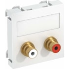 OBO BETTERMANN - Toma multimedia audio MTG-2R F blanco