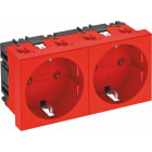 OBO BETTERMANN - Toma 0° conexión tierra STDD0SRO2 250V 10/16A PC
