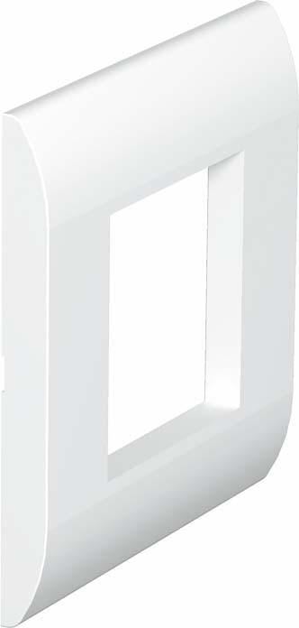 OBO BETTERMANN - Marco embellecedor S990-AF1 para mecanismo modular 45mm blanco
