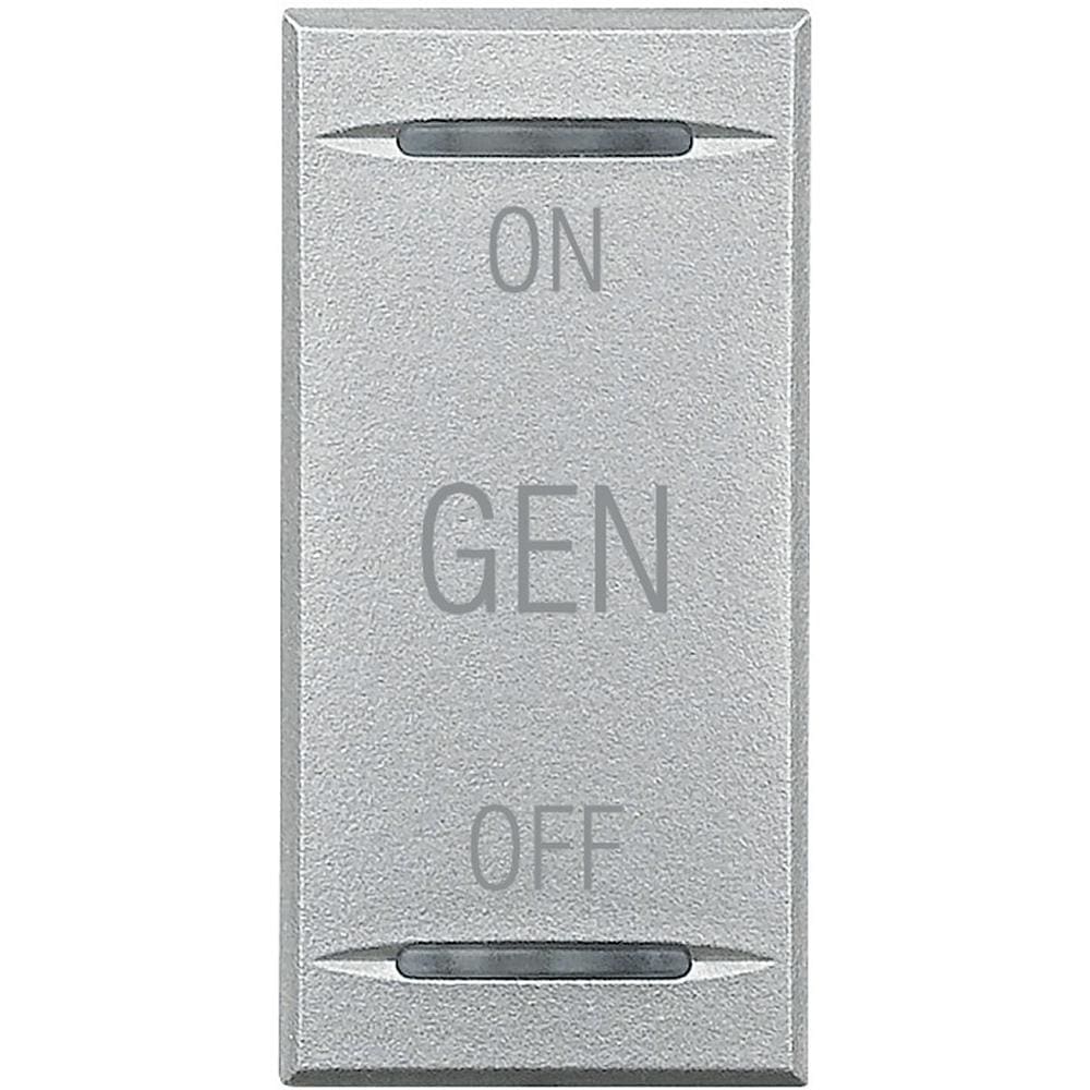 BTICINO - Tecla Axolute MyHOME - símbolo ON/OFF/GEN - 1 módulo - Tech