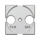 BTICINO - Frontal TV/R-SAT universal Axolute - Tech - 2 módulos