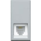 BTICINO - Base teléfono RJ11 Axolute - 4 contactos - Tech - 1 módulo