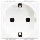 BTICINO - Base 2P+T Livinglight - 16A/230V - conexión por tornillos - Blanco - 2 módulos