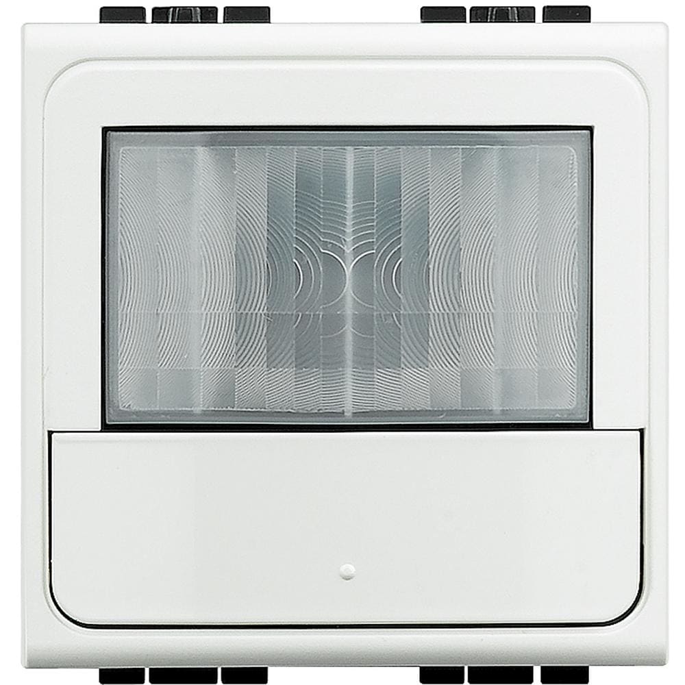 BTICINO - Green switch infrarrojo pasivo + sensor de luminosidad Livinglight - 2 módulos - Blanco