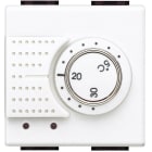 BTICINO - Termostato de ambiente electrónico Livinglight - 2 módulos - Blanco