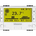 BTICINO - Termostato electrónico programable con 6 programas Livinglight - 2 módulos - Blanco