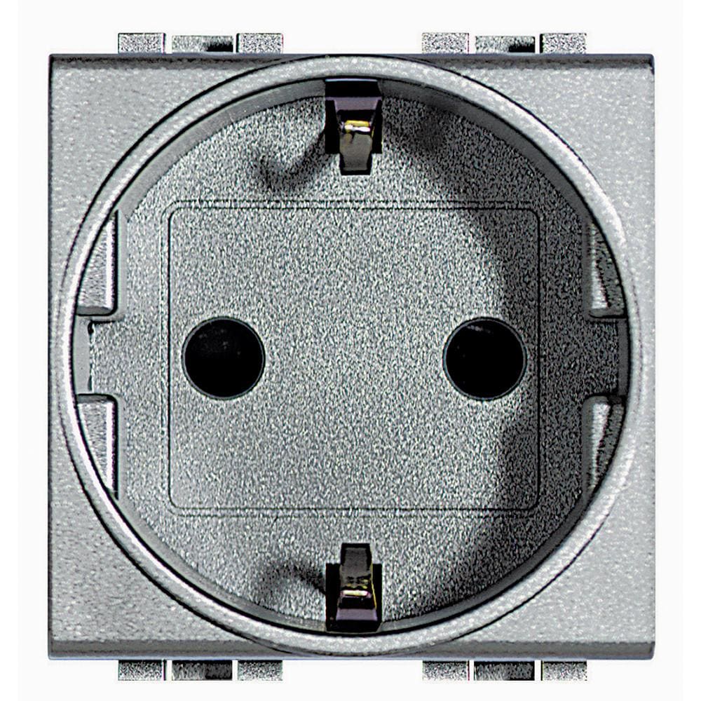 BTICINO - Base 2P+T Livinglight - 16A/230V - conexión por tornillos - Tech - 2 módulos