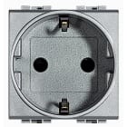 BTICINO - Base 2P+T Livinglight - 16A/230V - conexión por tornillos - Tech - 2 módulos
