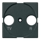 BTICINO - Frontal TV-R universal Axolute - Antracita - 2 módulos