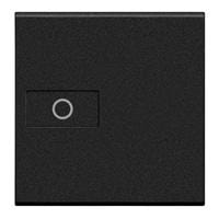 BTICINO - Tecla axial Livinglight símbolo luz - 2 módulos - Antracita