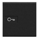 BTICINO - Tecla axial Livinglight símbolo llave - 2 módulos - Antracita