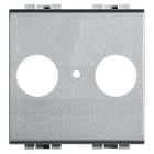 BTICINO - Frontal TV/R-SAT universal Livinglight - Tech - 2 módulos