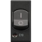 BTICINO - Interruptor automático magnetotérmico Axolute - 10A - 1 módulo - Antracita