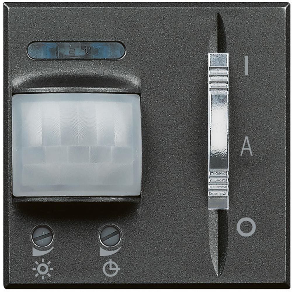 BTICINO - Detector de 3 hilos con neutro con exclusión Axolute - 2 módulos - Antracita