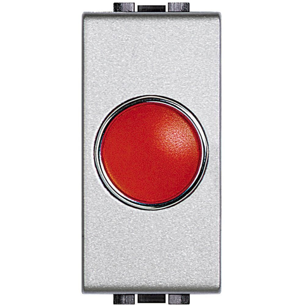 BTICINO - Señalizador luminoso Livinglight - difusor rojo - Tech - 1 módulo