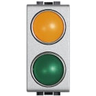BTICINO - Señalizador luminoso Livinglight - difusor naranja/verde - Tech - 1 módulo