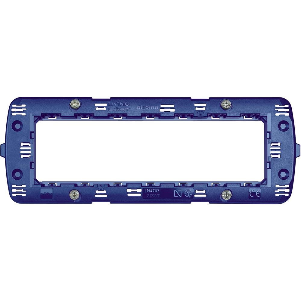 BTICINO - Soporte a tornillos para placas Livinglight - 7 módulos
