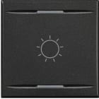 BTICINO - Tecla Axolute MyHOME - símbolo de luz tipo basculante - 2 módulos - Antracita